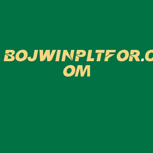 Logo da BOJWINPLTFOR